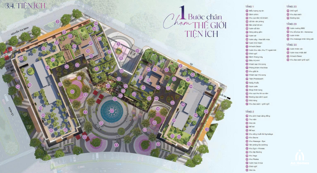 Tiện ích tại Nam Mekong Grand Plaza Tiện ích tại Nam Mekong Grand Plaza