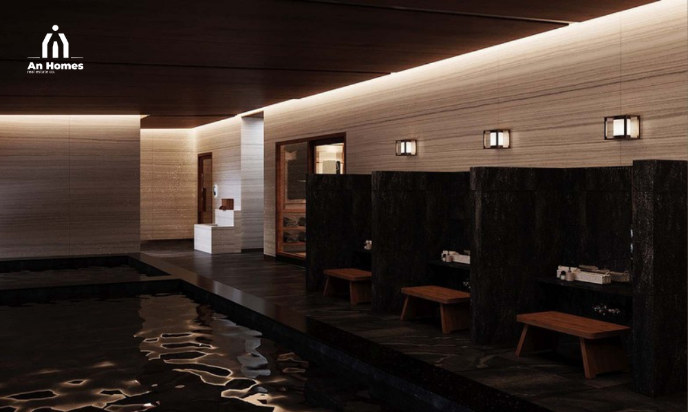 Hồ tắm Onsen phong cách Nhật Bản Hồ tắm Onsen phong cách Nhật Bản